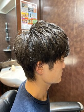 ヒロギンザ 新橋日比谷口店(HIRO GINZA) ビジネスふんわりニュアンスパーマ　新橋　理容室　床屋