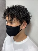 波巻きスパイラルミックスパーマ