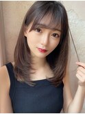 【Lond ambre】伊藤ガク レイヤー/大人ガーリー/ストレート/韓国
