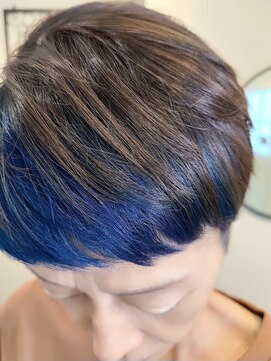 ヘア ケア ディエイチケー(HAIR CARE DHK) クールなフェイスフレーミングブルー