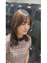 ロウ 町田(ROW)&nbsp;大人かわいいエギョモリ ミルクティーブラウン ひし形シルエット