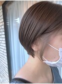 グレージュ&イヤリングカラー/ハイトーンカラー/30代/40代/50代