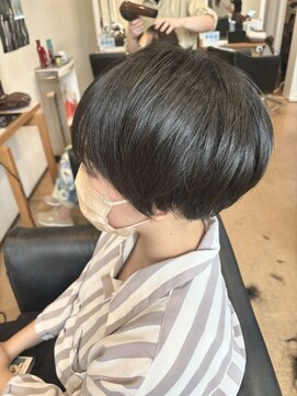 リシェールグリーン 越谷花田店(RICHAIR GREEN) デザインカラー/レイヤーカット/ウェットヘア/オリーブベージュ