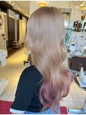 ミルクティーベージュグラデーション