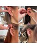 SNSで話題☆耳つぼジュエリー+カット+カラートリートメント￥18,000～