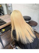 ガルボ ヘアー(garbo hair)&nbsp;#ブリーチカラー#ブリーチ#ダブルカラー#ベージュカラー