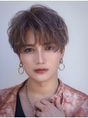 フェザーパーマセンターパートニュアンスパーマ韓国マッシュ黒髪