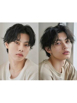 当日予約OK！お仕事帰りにも！[新宿駅/新宿駅南口/レイヤーカット/韓国ヘア/ブリーチカラー/カラー/Men’s]