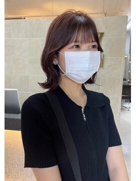 オズ 郡山駅前店(OZ) 小顔レイヤーカット×アッシュブラウン髪質改善透明感ベージュ◎