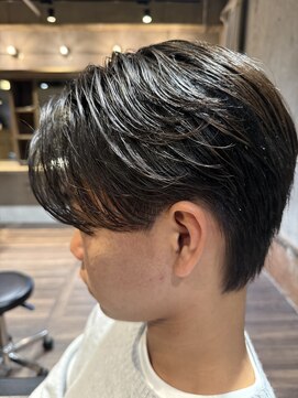 メンズココ メンズパーマ 韓国ヘア 日本橋店(MENS COCO) センターパート ニュアンスパーマ