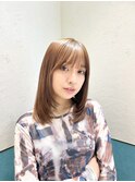 マロンベージュ/ボブ/前髪/レイヤー/髪質改善/縮毛矯正/立川