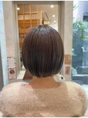 ミニボブ　グレージュ