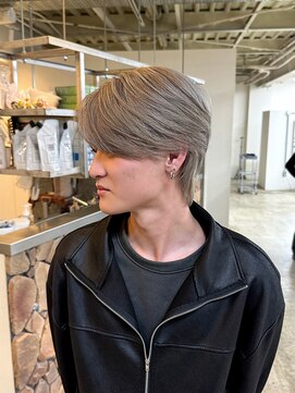 ファンド 千葉(fand) 2ブリーチで作るグレージュカラー×フェザーウルフ/千葉駅◎RYO