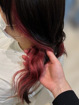 ケンジ 平塚 アネッタ(KENJE annetta) 【イヤリングカラー】カシスレッド