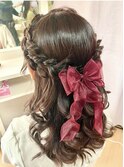 ハーフアップ【横浜/ヘアセット/着付け/ヘアメイク】