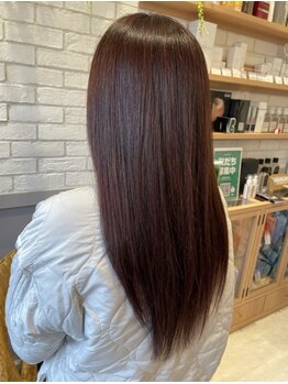 ココア グロウ(COCOA Glow)の写真/憧れのツヤ髪へ導く！ダメージ少なく自然な仕上がりでナチュラルに仕上げたい方へ♪