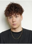 波巻きスパイラルパーマ メンズショート ツーブロ 高松