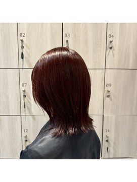 アース いわき店(HAIR&MAKE EARTH) チェリーレッドウルフミディ