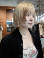 ユルクメゾンシティ 名古屋(JURK MAISON CITY) 【ami style】ハイトーンボブ レイヤーボブ ローライトカラー