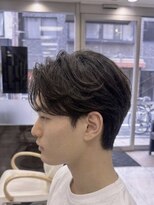 ウェーブス 大宮東口店(wave's)&nbsp;『毛流れフェザーパーマ』大人爽やかセンターパート/大宮
