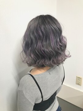 ラニヘアサロン(lani hair salon) グレー＆パープルユニコーン