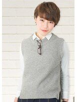 アドラーブル 女池店(adorable) 30代40代 ☆小顔☆艶&透明感エッジショート