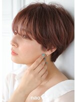 ナオシ トレス 富雄店(nao*c tres)&nbsp;【奈良/富雄nao*c】長めバンク☆大人かわいい丸みショートヘア