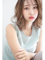 ソワン ド ブランシュ ライフ 八戸ノ里店(Soin de Blanche LIFE) 鎖骨ミディヘアスタイル×ブラウンベージュカラー◎30代40代50代