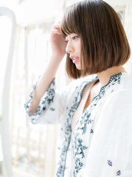 モッズ ヘア 福岡姪浜店(mod's hair) *mod's姪浜*…メルトカラー大人かわいい前下がりオン眉ボブe