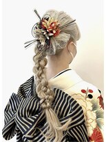 グランアージュ 柏西口店(grandage)&nbsp;成人式 卒業式 振袖 袴 ヘアセット/アレンジ/編み込み/暗髪/柏m4