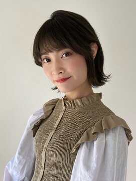 エデュコスゥリール(educo per sourile) 外ハネボブ×オリーブベージュカラー【自由が丘】