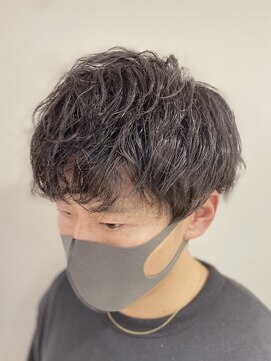 アース 大井町店(HAIR & MAKE EARTH) 20代30代メンズツイストパーマ束感トラッドオシャレ感ショート