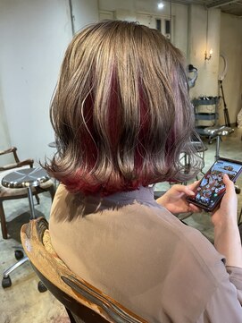 髪質改善と縮毛矯正の専門店 サンティエ(scintiller) 大人綺麗な小顔襟足スッキリショートボブ　30代40代50代