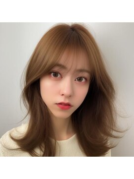 プラチナ(PLATINA) PLATINA上田のひし形小顔フェミニンロングダークアッシュ12lv