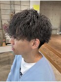 ソフトツイストスパイラル×前下がりマッシュ