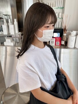 ユイマァル 岡山店(YUIMARL) 顔まわりレイヤー×オリーブブラウン