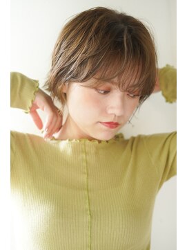 シェル 立川(shell) 小顔ショート☆大人可愛いナチュラル前下がりショート♪ヘルシー