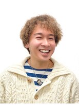 黄ぐまくん美容室 メンズ ランダム スパイラル パーマ