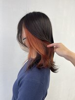 アオアクア バイ グルグル 小岩店(ao akua by GULGUL) .black×orange earring.