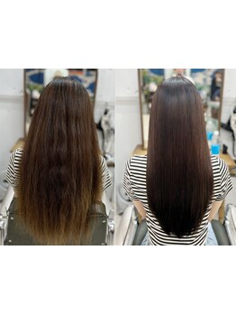 【ブリーチ毛もOKな縮毛矯正】表参道で培った最先端の技術であなた史上最高の美髪に！