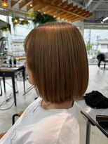 グランデュール 東静岡池田店(GRANDEUR)&nbsp;ミルクティベージュカラーミニボブ大人ショートボブショート