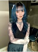 シャギーウルフロングウルフカットロングレイヤーカット外ハネ