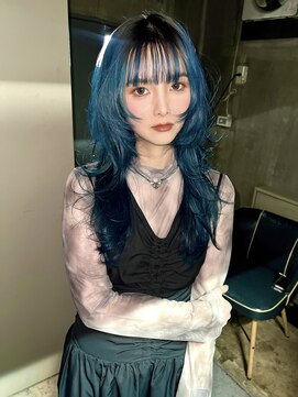 アリートウキョウ(ALLY TOKYO) シャギーウルフロングウルフカットロングレイヤーカット外ハネ