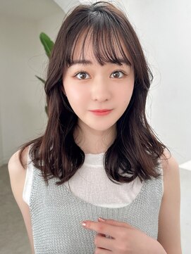 ラフィスヘアー アール 川西店(La fith hair R) 【La fith】ゆるふわセミディ×グレージュ