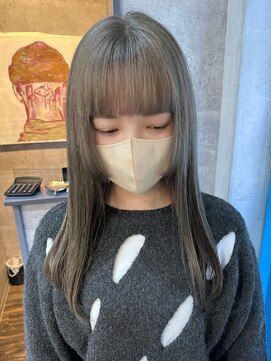 ガーデンヨコハマ(GARDEN YOKOHAMA) 姫カットセミロングハイトーングレージュシルバーイメチェン小顔