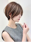 【福島】大人ショート　白髪ぼかしハイライト