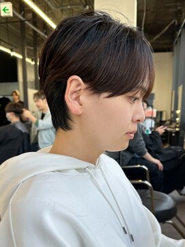 エルマーク 枚方(L-MARK) センターパートニュアンスパーマ韓国カルマパーマコンマヘア