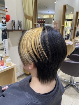 デザイニングヘアードゥ(designing hair Deux) レディースアクセントブリーチメッシュカラー【ブリーチ】