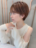 □ ウェーブミディアム似合わせカットメルティカラーショート/