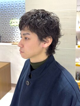 ピークアブー アヴェダ ギンザシックス(PEEK-A-BOO AVEDA GINZASIX) メンズパーマ/前髪/メンズショート/レイヤーパーマ/メンズウルフ